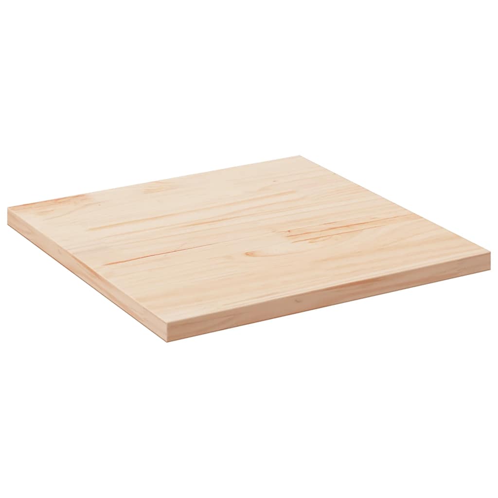 Tischplatte 70x70x2,5 cm Massivholz Kiefer Quadratisch