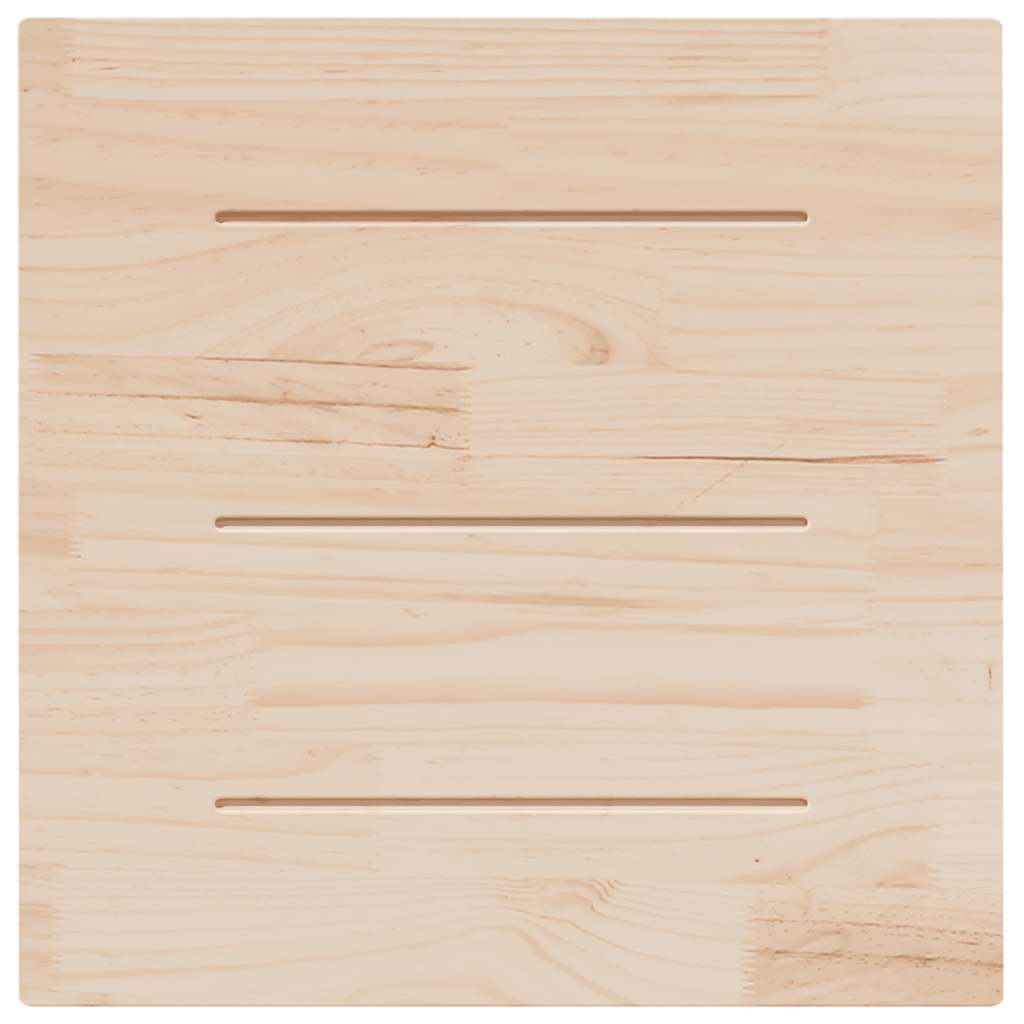 Tischplatte 70x70x2,5 cm Massivholz Kiefer Quadratisch