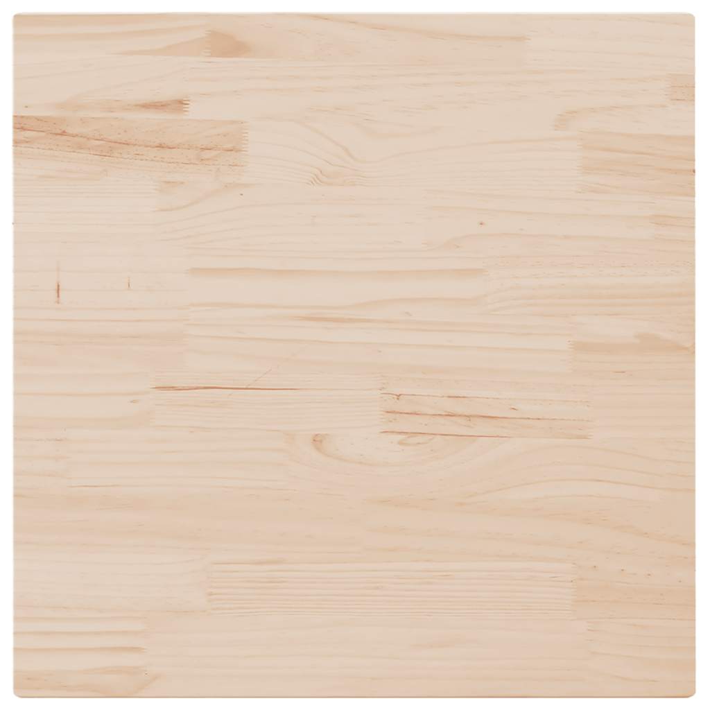 Tischplatte 90x90x2,5 cm Massivholz Kiefer Quadratisch