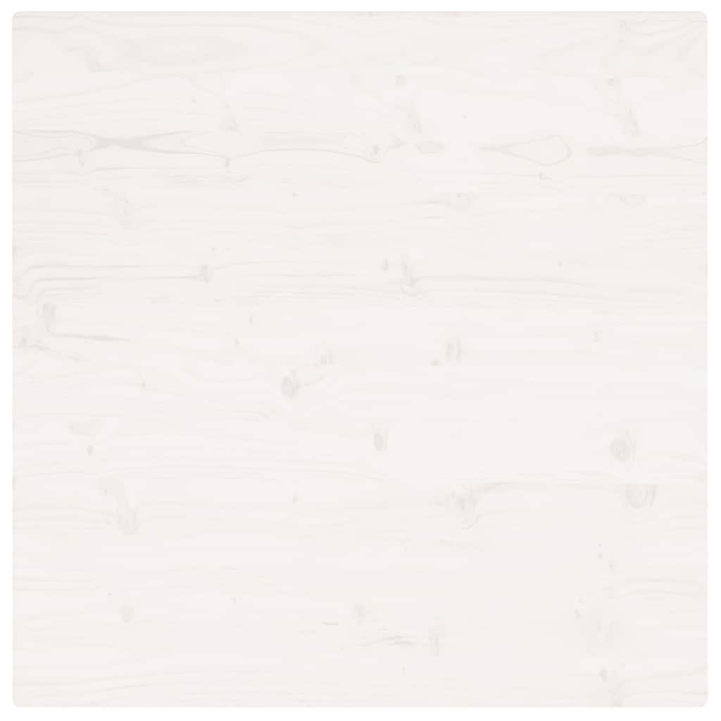 Tischplatte Weiß 90x90x2,5 cm Massivholz Kiefer Quadratisch