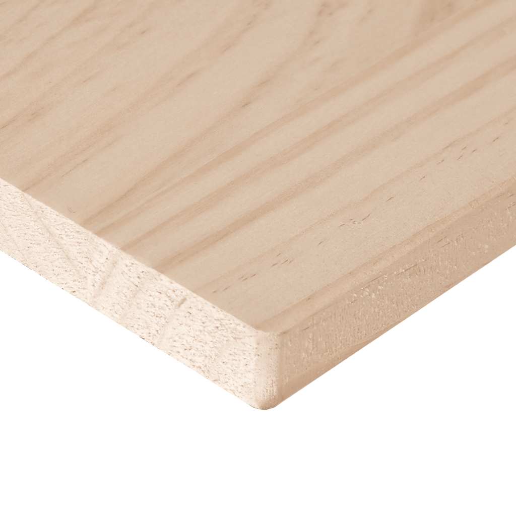 Tischplatte 110x60x2,5 cm Massivholz Kiefer Rechteckig