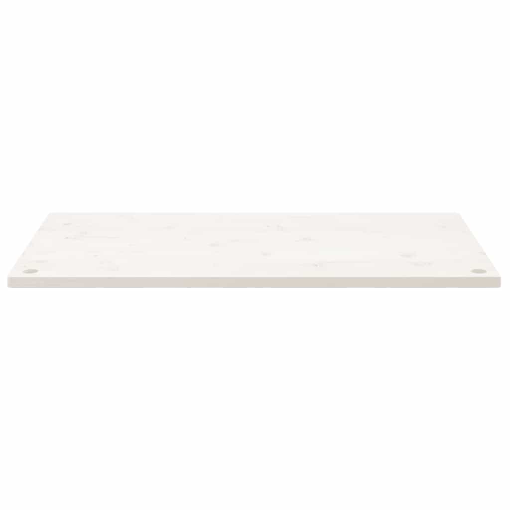Schreibtischplatte Weiß 100x60x2,5 cm Massivholz Kiefer
