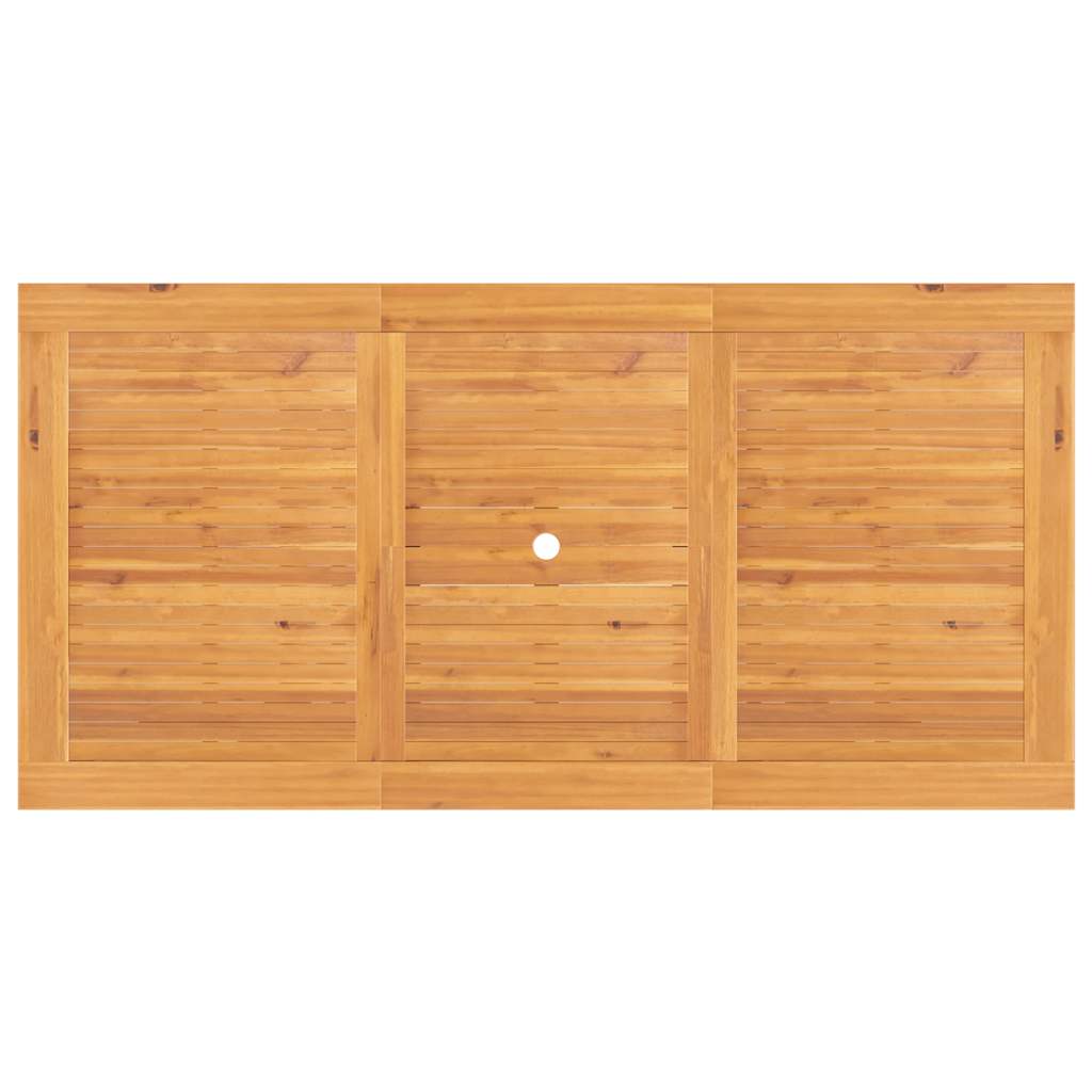 Gartentisch Ausziehbar 110-160x80x75 cm Massivholz Teak