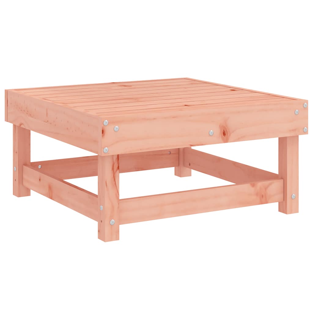 Gartenhocker mit Kissen Massivholz Douglasie