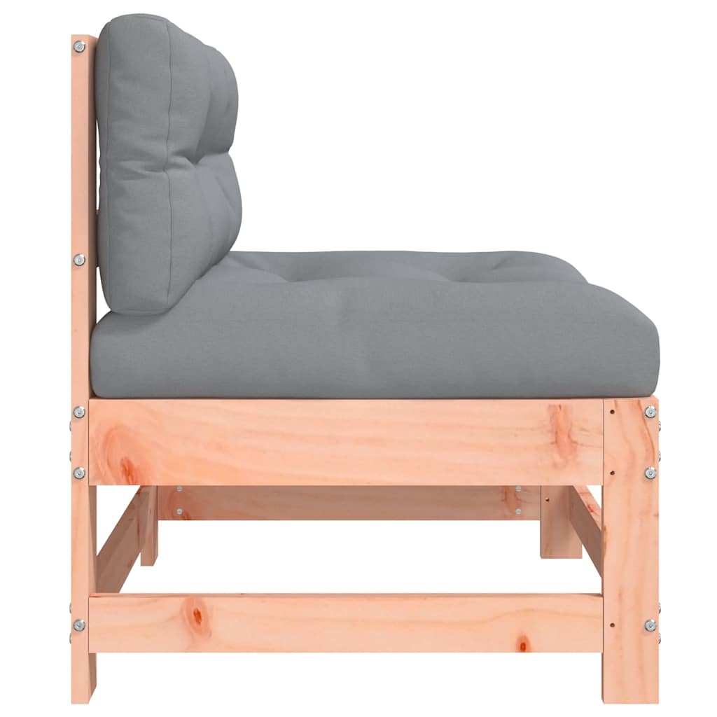 Mittelsofa mit Kissen Massivholz Douglasie