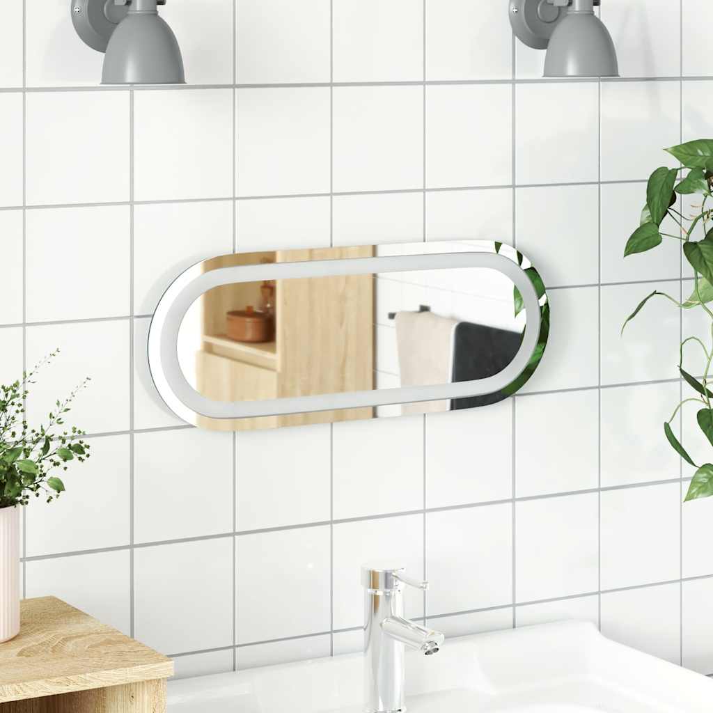 LED-Badspiegel 40x15 cm Oval