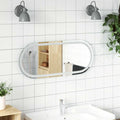 LED-Badspiegel 90x40 cm Oval