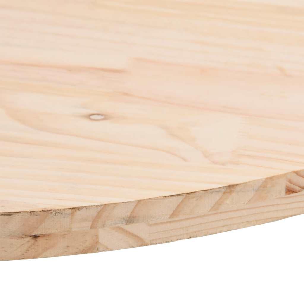 Tischplatte 70x35x2,5 cm Massivholz Kiefer Oval