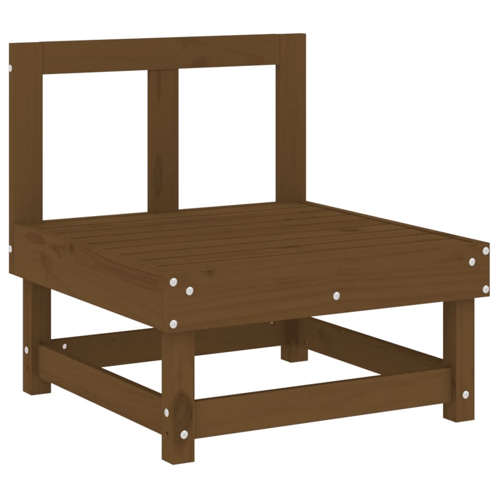 Garten-Mittelsofa Honigbraun Massivholz Kiefer