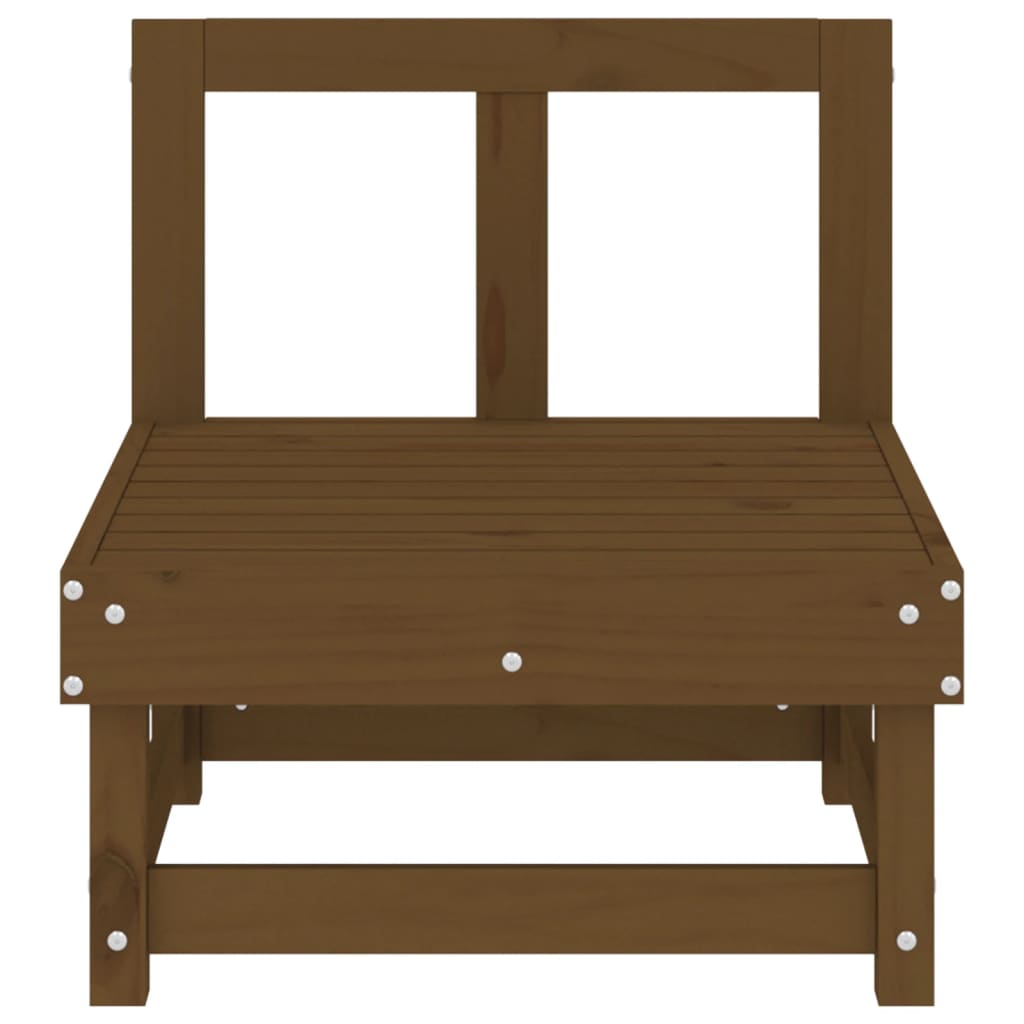 Garten-Mittelsofa Honigbraun Massivholz Kiefer