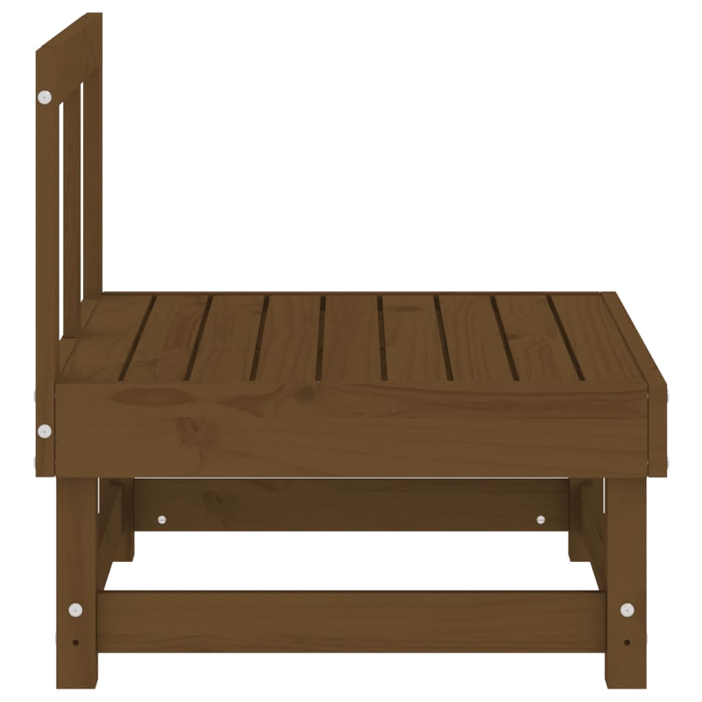 Garten-Mittelsofa Honigbraun Massivholz Kiefer