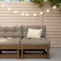 Garten-Mittelsofa Honigbraun Massivholz Kiefer