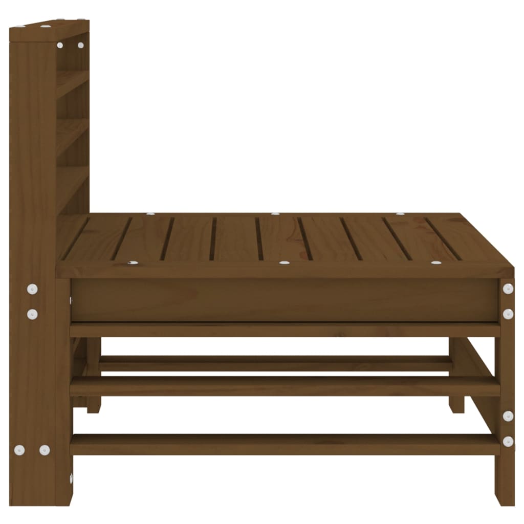 Garten-Mittelsofa Honigbraun Massivholz Kiefer