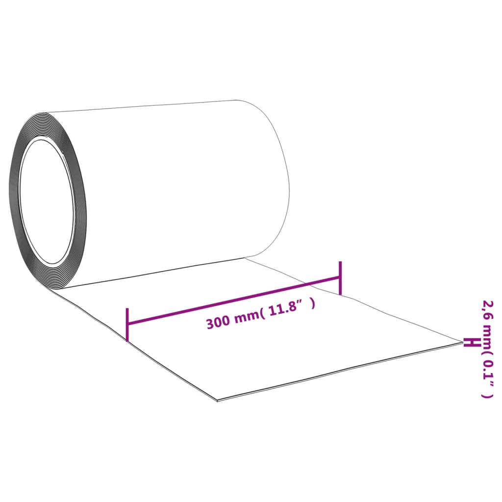 Türvorhang Rot 300x2,6 mm 10 m PVC