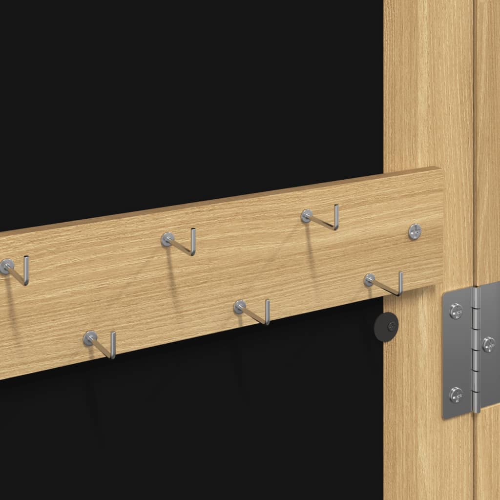 Schmuckschrank mit Spiegel Wandmontage 30x8,5x106 cm