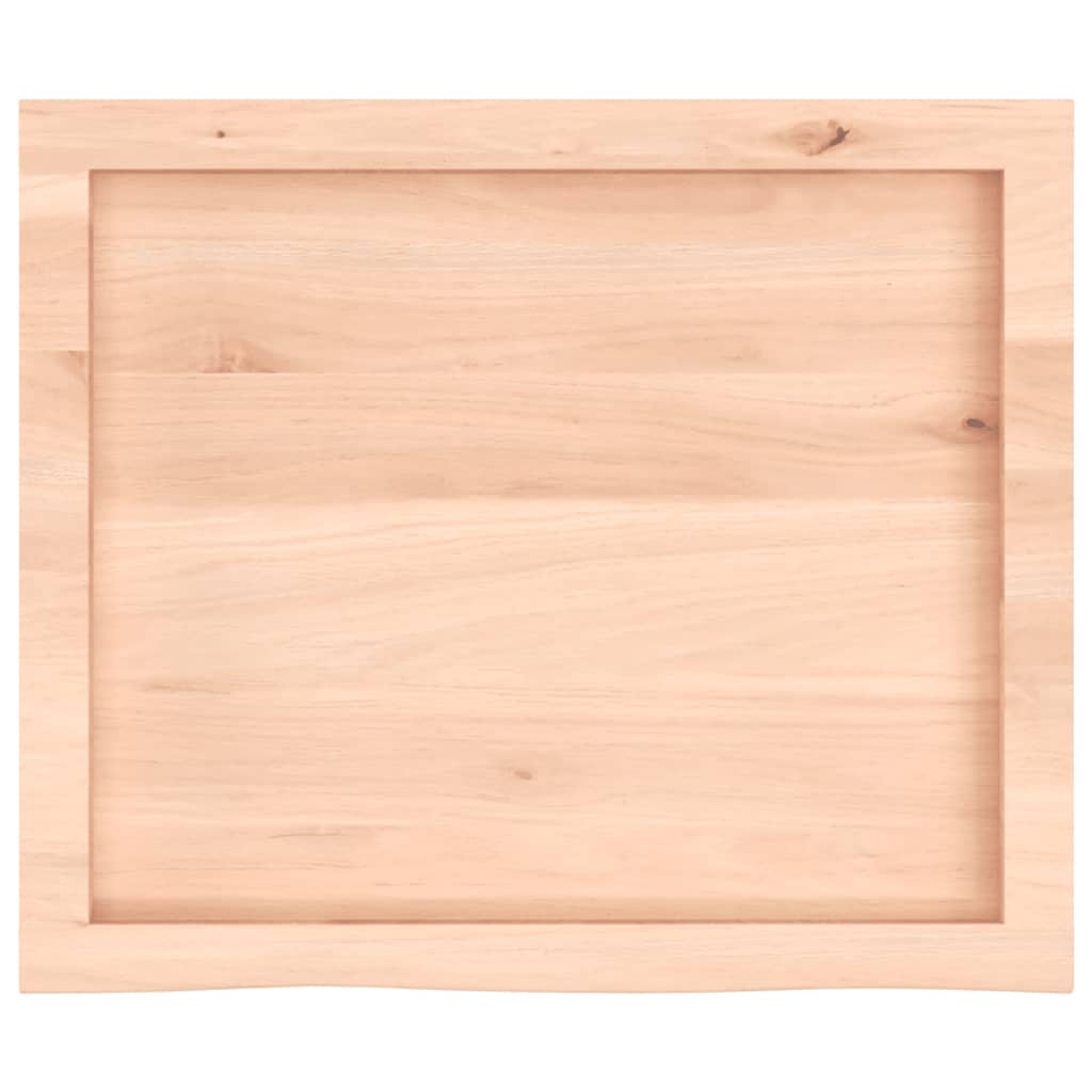 Wandregal 60x50x(2-4) cm Massivholz Eiche Unbehandelt
