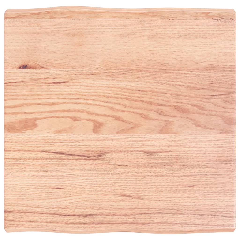 Tischplatte 60x60x(2-4) cm Massivholz Behandelt Baumkante