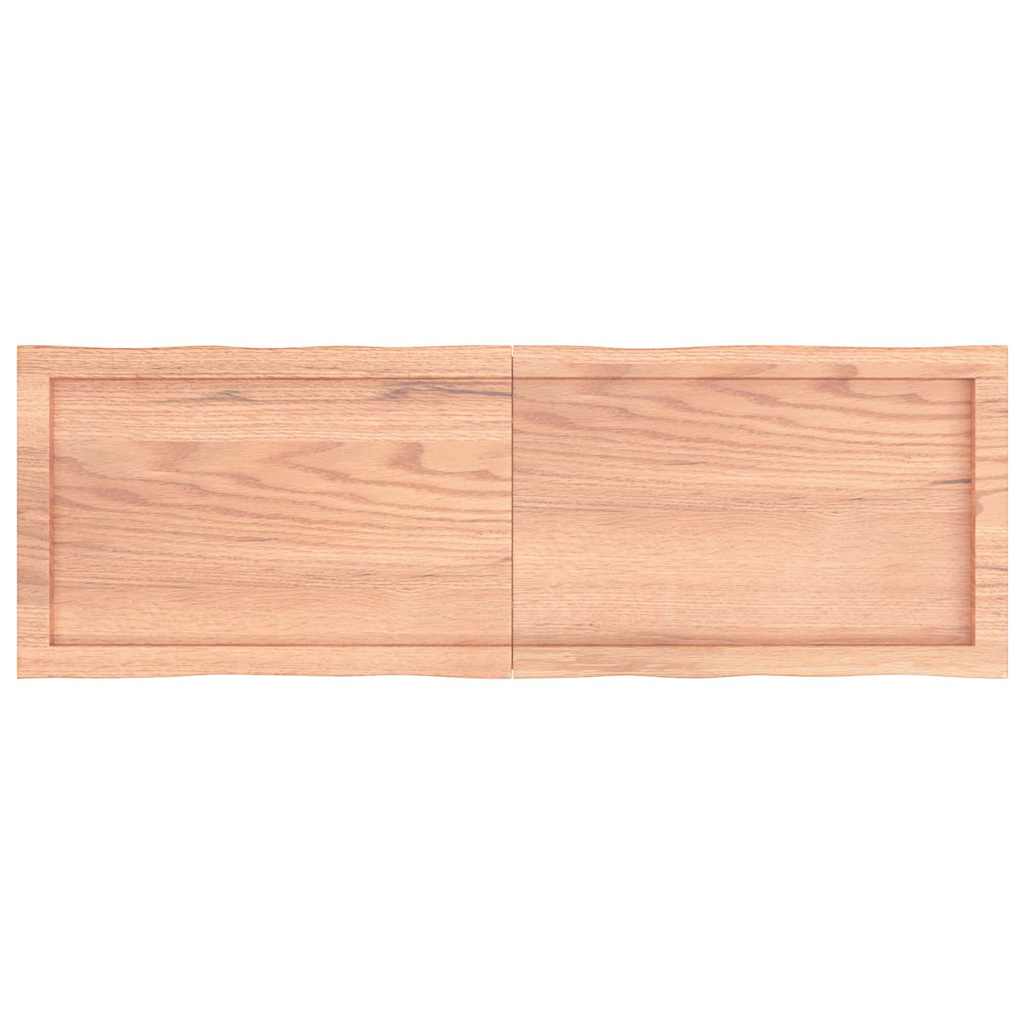 Tischplatte 120x40x(2-4) cm Massivholz Behandelt Baumkante