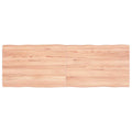 Tischplatte 120x40x(2-4) cm Massivholz Behandelt Baumkante