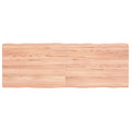 Tischplatte 140x50x(2-4) cm Massivholz Behandelt Baumkante