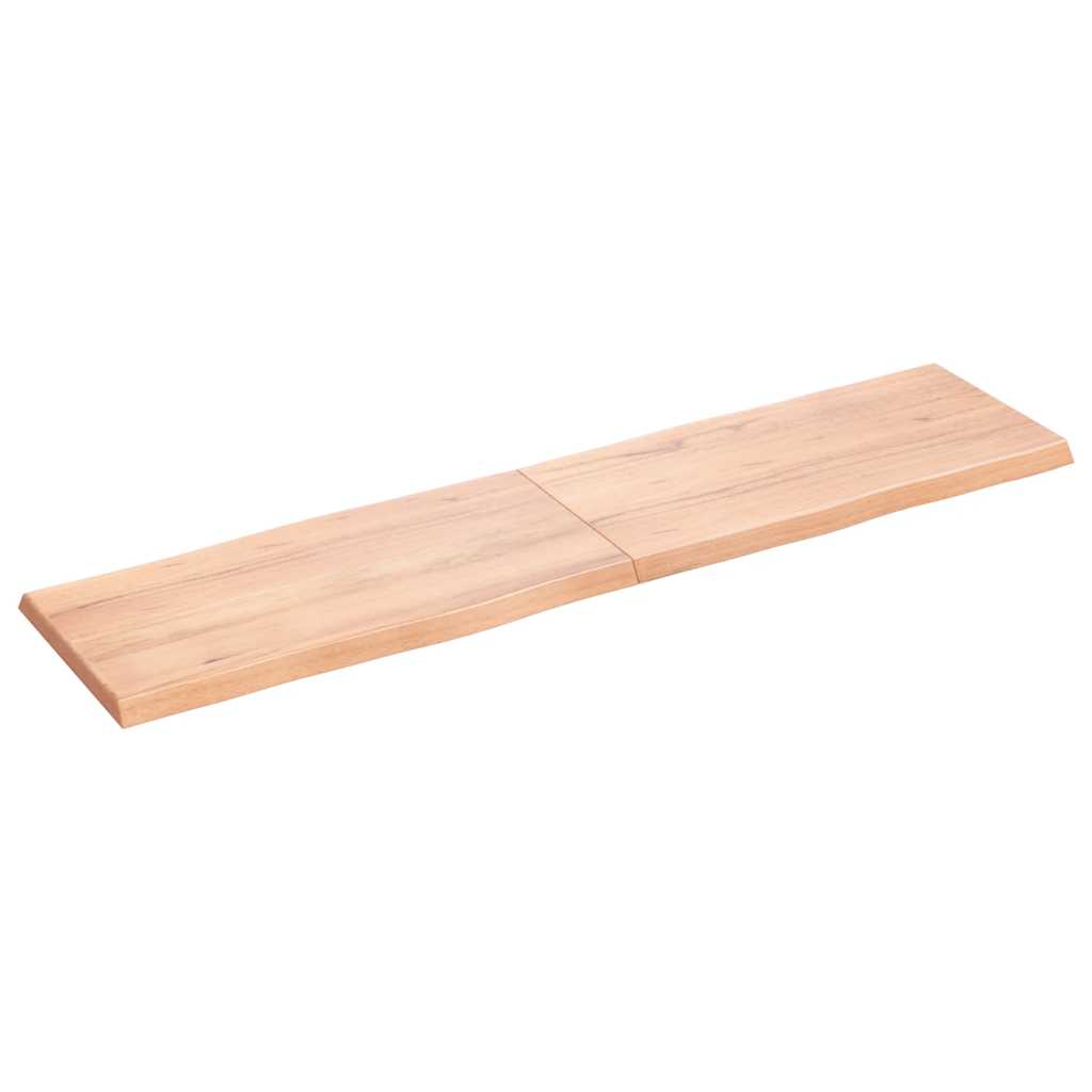 Tischplatte 160x40x(2-4) cm Massivholz Behandelt Baumkante