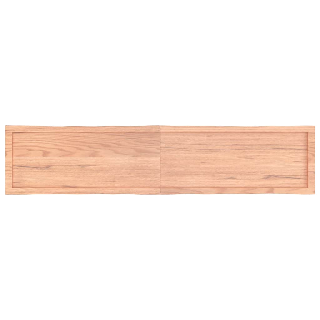 Tischplatte 180x40x(2-4) cm Massivholz Behandelt Baumkante
