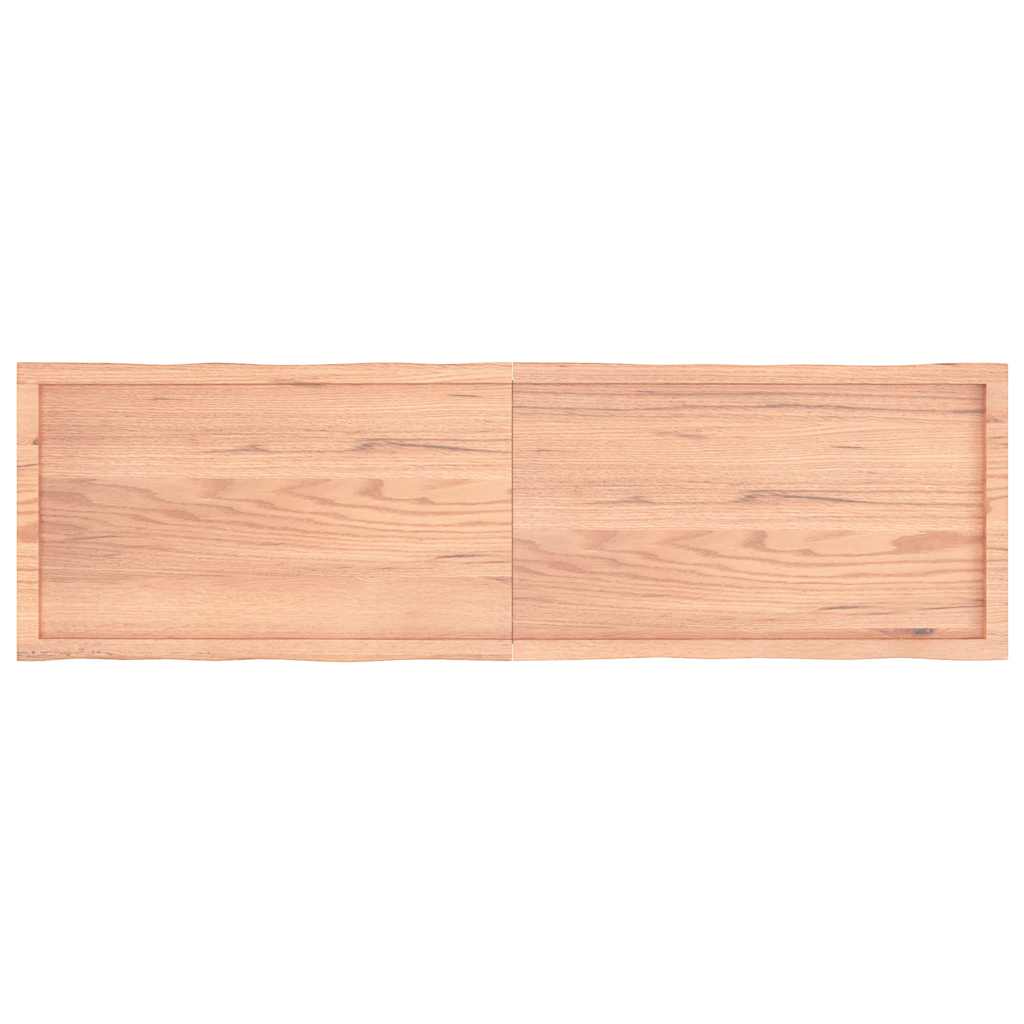 Tischplatte 180x50x(2-4) cm Massivholz Behandelt Baumkante