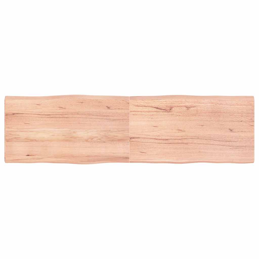 Tischplatte 180x50x(2-4) cm Massivholz Behandelt Baumkante