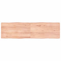 Tischplatte 180x50x(2-6) cm Massivholz Behandelt Baumkante