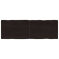 Tischplatte 120x40x(2-4) cm Massivholz Behandelt Baumkante