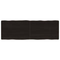 Tischplatte 120x40x(2-6) cm Massivholz Behandelt Baumkante