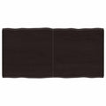 Tischplatte 120x60x(2-4) cm Massivholz Behandelt Baumkante