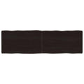 Tischplatte 140x40x(2-4) cm Massivholz Behandelt Baumkante