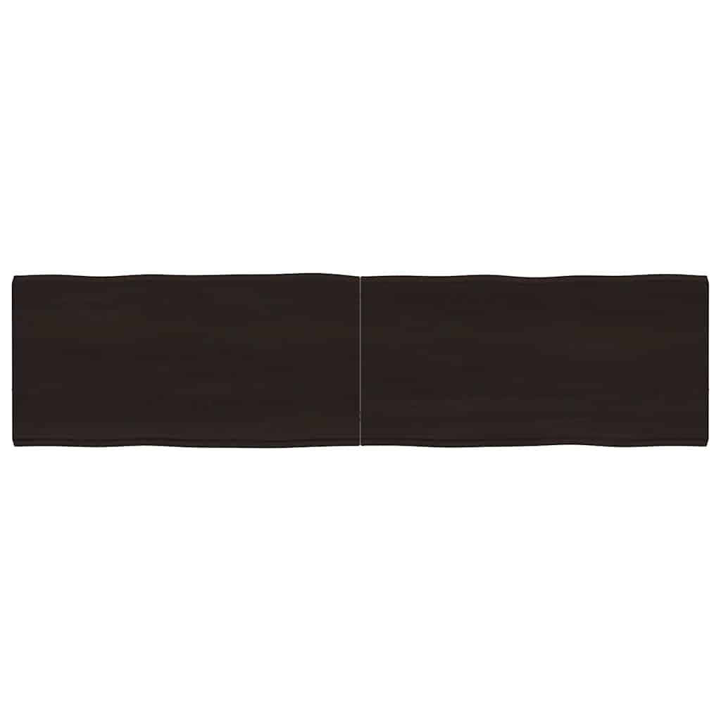 Tischplatte 160x40x(2-4) cm Massivholz Behandelt Baumkante
