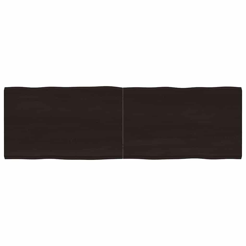 Tischplatte 160x50x(2-4) cm Massivholz Behandelt Baumkante