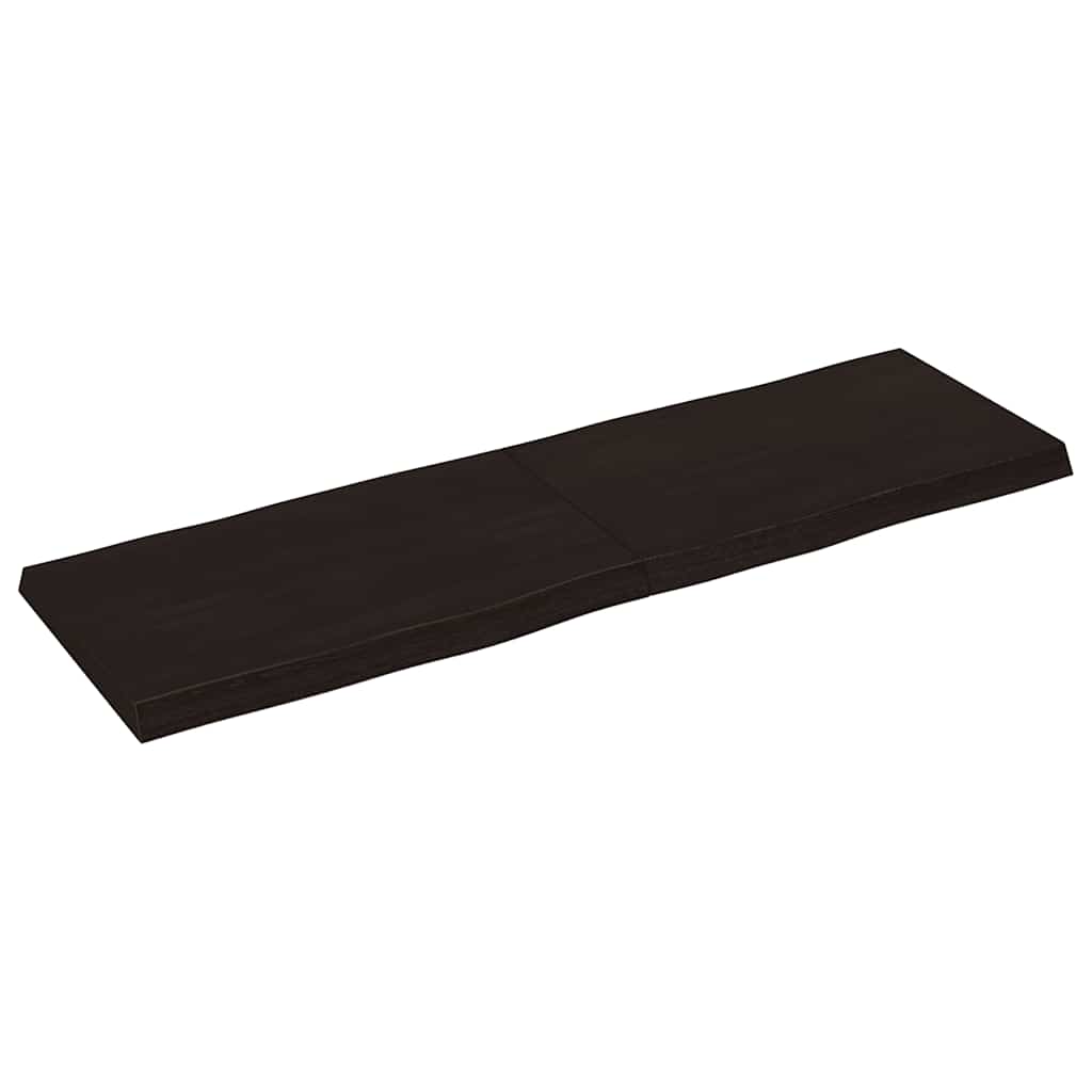 Tischplatte 160x50x(2-6) cm Massivholz Behandelt Baumkante