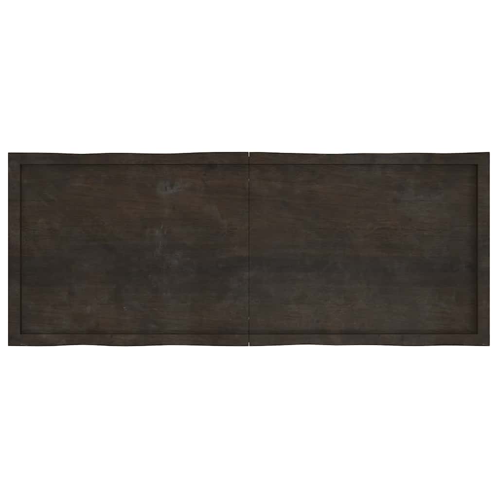 Tischplatte 160x60x(2-4) cm Massivholz Behandelt Baumkante