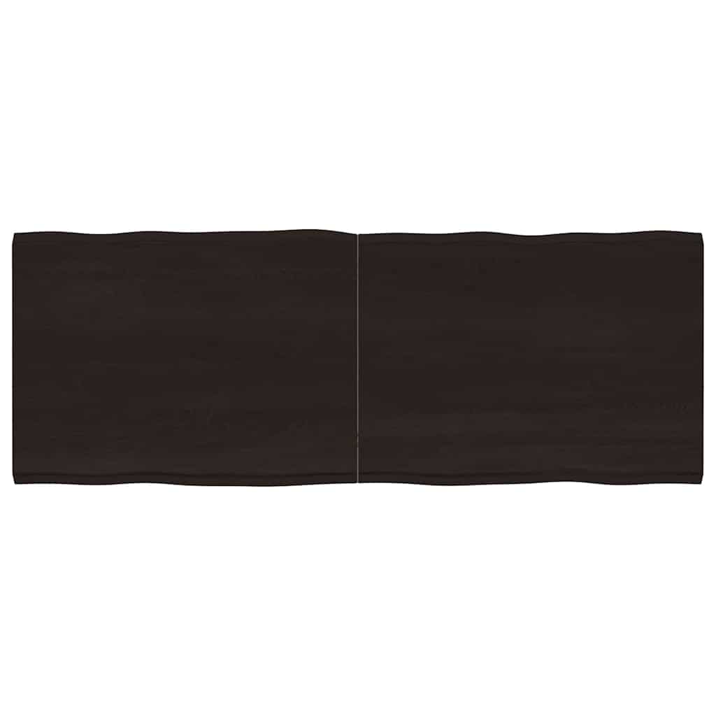 Tischplatte 160x60x(2-4) cm Massivholz Behandelt Baumkante