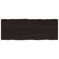 Tischplatte 160x60x(2-4) cm Massivholz Behandelt Baumkante