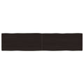 Tischplatte 180x40x(2-4) cm Massivholz Behandelt Baumkante
