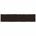 Tischplatte 180x40x(2-6) cm Massivholz Behandelt Baumkante