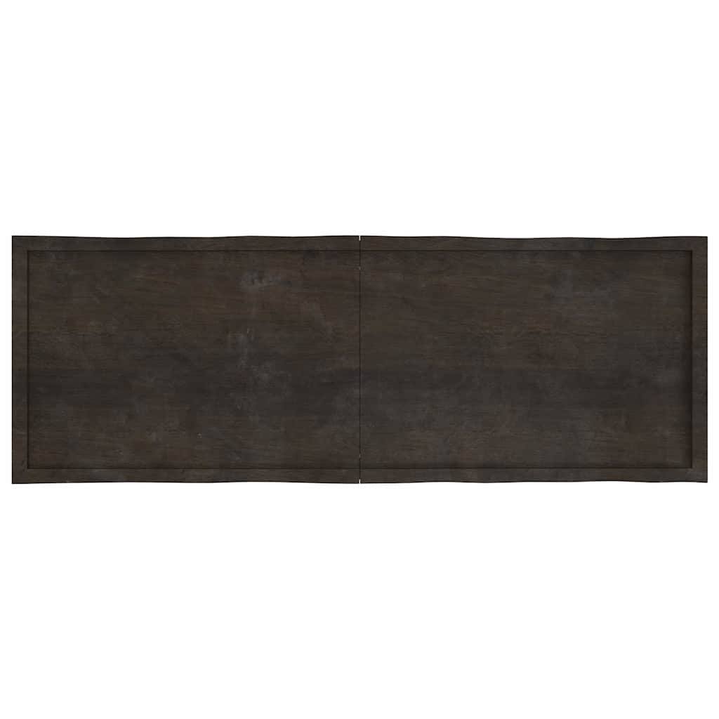 Tischplatte 180x60x(2-4) cm Massivholz Behandelt Baumkante
