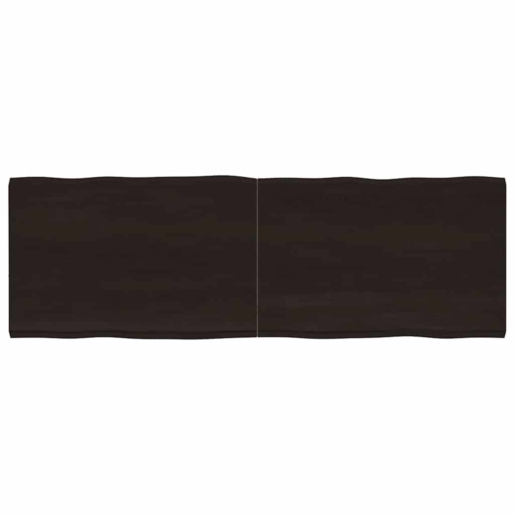 Tischplatte 180x60x(2-4) cm Massivholz Behandelt Baumkante