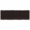Tischplatte 180x60x(2-4) cm Massivholz Behandelt Baumkante