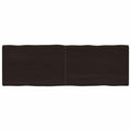 Tischplatte 180x60x(2-6) cm Massivholz Behandelt Baumkante