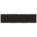 Tischplatte 200x50x(2-4) cm Massivholz Behandelt Baumkante
