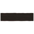 Tischplatte 200x50x(2-6) cm Massivholz Behandelt Baumkante