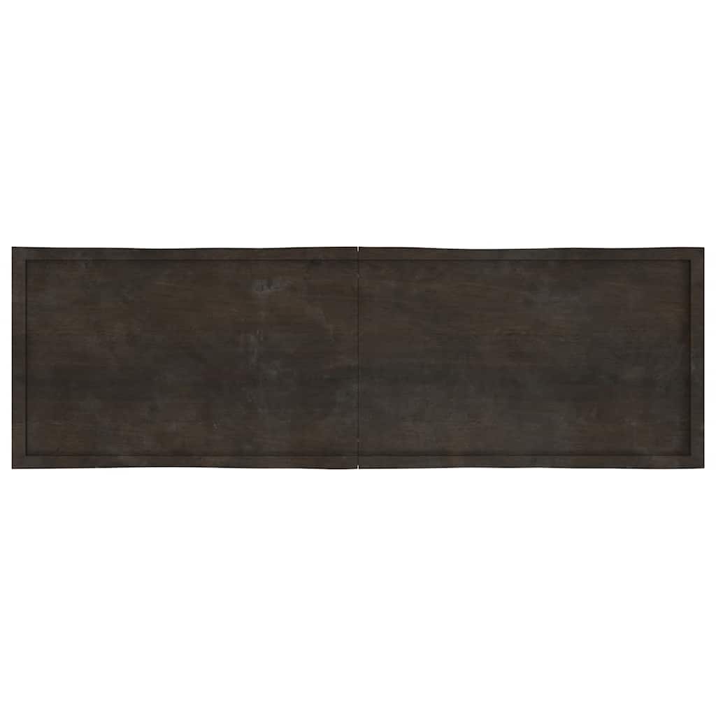 Tischplatte 200x60x(2-4) cm Massivholz Behandelt Baumkante
