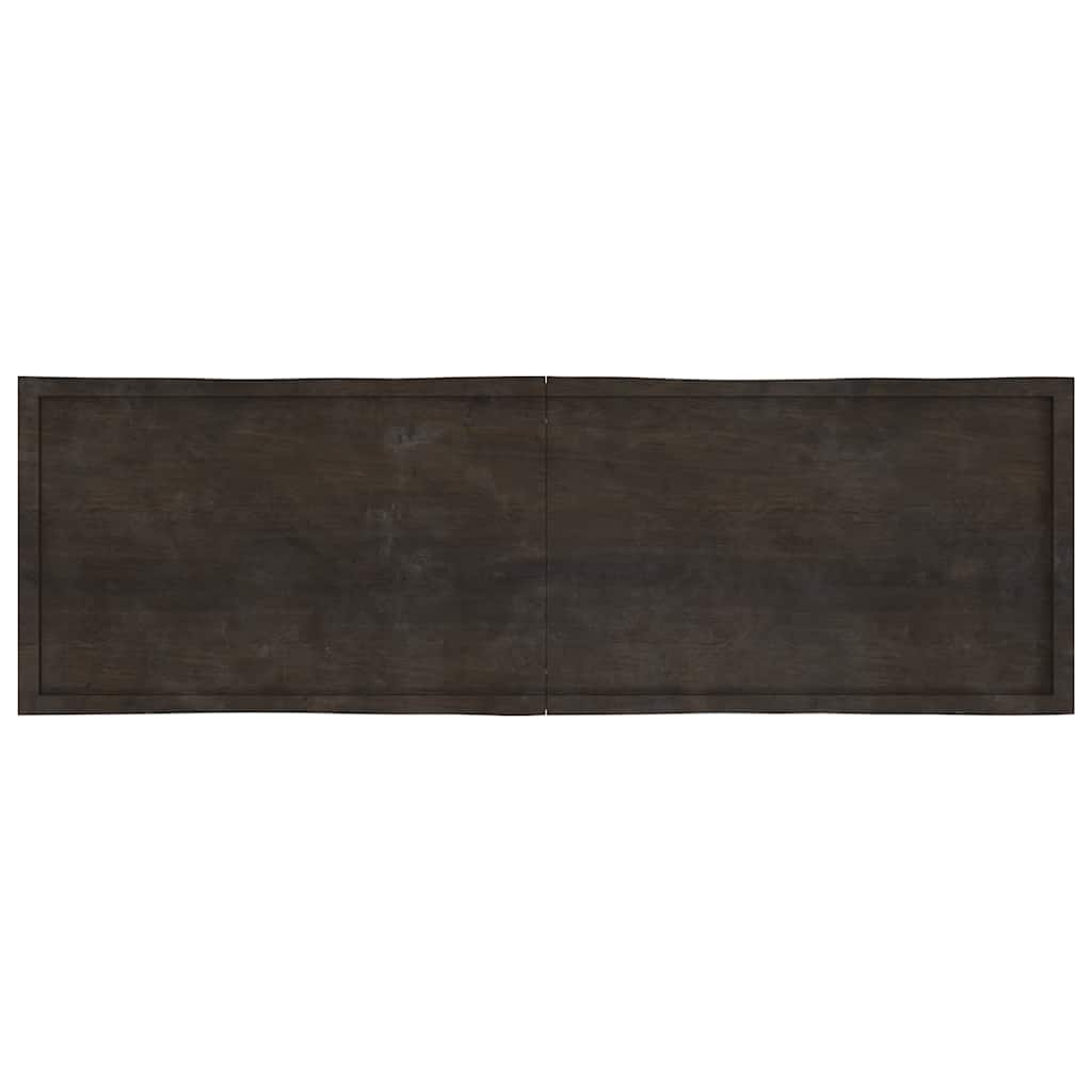 Tischplatte 200x60x(2-6) cm Massivholz Behandelt Baumkante