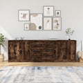 Sideboards 3 Stk. Räuchereiche Holzwerkstoff